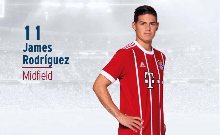 James Rodriguez en el Bayer Munich-Bundesliga-Champions League James Rodríguez en el Bayer Munich